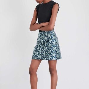 Ted baker Floral Blue Skirt (ted size 2)